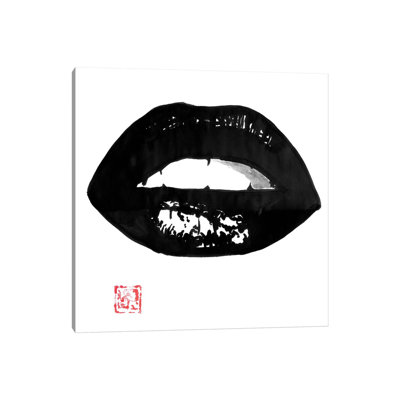 Lips Ii by Péchane - Painting on Canvas