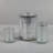 Laser-Etched Metallic Glass Hurricane Candle Holder-303128644-303128643