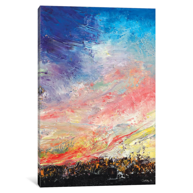« wildfire », reproduction d’art sur toile, Papier d'art encadré noir, Blanc, H 32 po x l 24 po x P 1 po