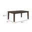 Table de salle à manger Vicolore avec plateau amovible et plateau de 66 à 84 pouces, brun espresso-124583085