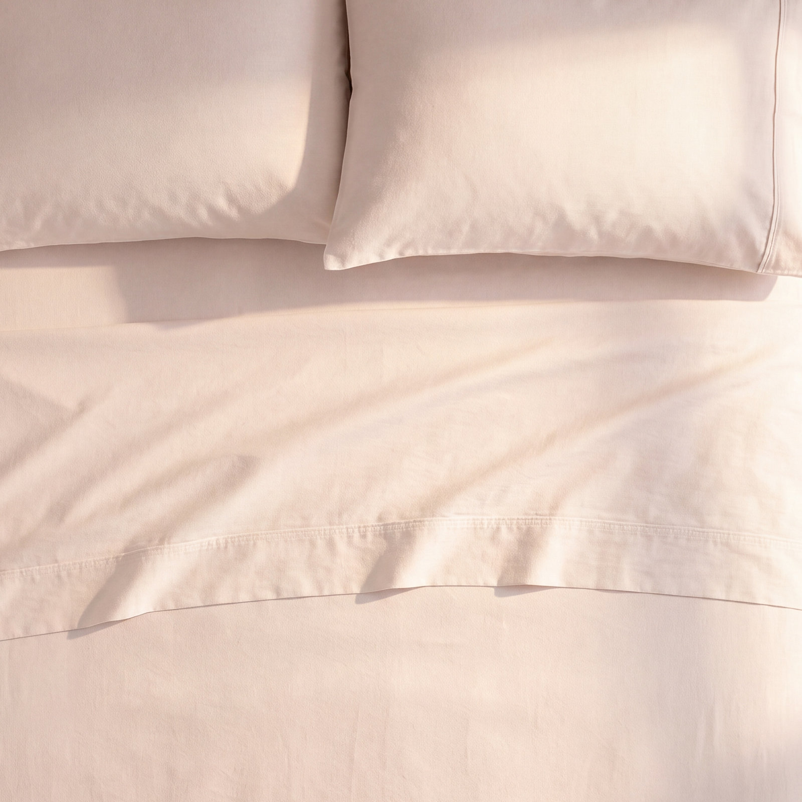 Jeffen Linen Blend Sheet Set, Full Sheet Set + 1 Fitted Sheet + 2 Pillowcases, Ivory