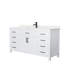 Beckett 66" Freestanding Single Bathroom Vanity with Cultured Marble Top-237132384-245638944-245638945
