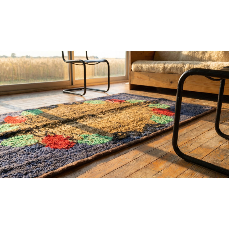 Tapis crocheté Antique Antique American
