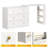 Extendable Makeup Vanity Desk With 6 Drawers-120142151