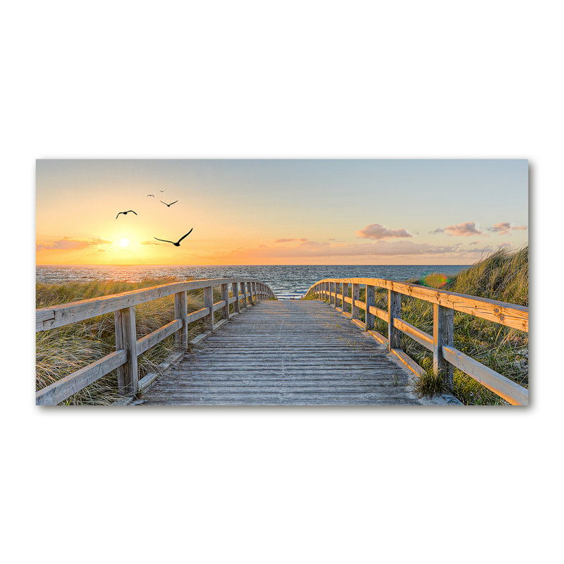 Path To The Beach - No Frame Print on Canvas