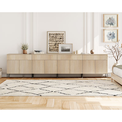 Commode à tiroirs en bois de 126 po Union Rustic
