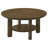 Lajoie 35-Inch Round Wood Cocktail Coffee Table Brown