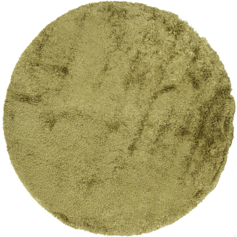 Celecot Area Rug, Round 7'9", Light Green