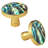 2-pack Mother of Pearl Natural Abalone Shells Cabinet Door Knobs Shell Decorative Hanging Hooks Furniture Dresser Kitchen Hardware Pulls Handle