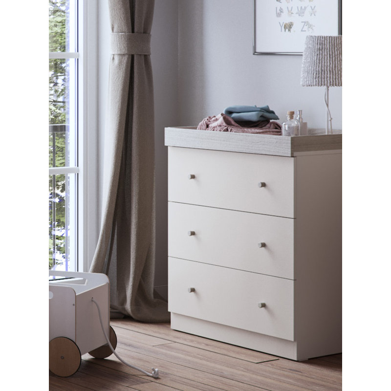 Burlington Changing Table, Cashmere/Grey Ash
