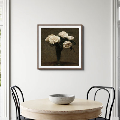 «Roses In A Vase Print» par Henri Fantin Latour