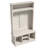 Multifunctional Entryway Hall Tree with Shoe Storage, Bench, and Coat Rack for Organized Living-129682894