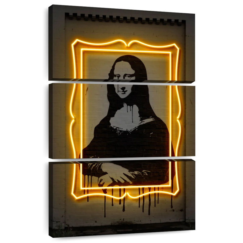 Leisha Mona Lisa illuminée, H 32 po x l 20 po
