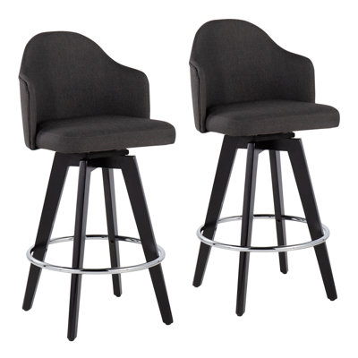 Tabouret de comptoir pivotant 26 po Lakyia