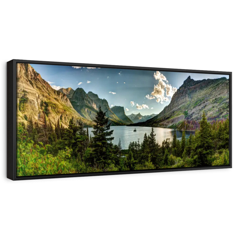 Montana, Montana, 43 po x 15 po, Cadre flottant noir