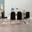 Chaise d'appoint avec pieds en bois massif pour la cuisine-50155387