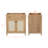 30'' Cane Paneled Bathroom Vanity Base