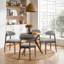 Chaise d'appoint rembourrée en bois massif Vannie-126400237-95087033