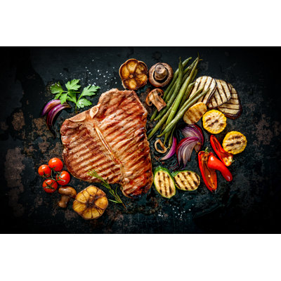 Beef Steak by AlexRaths - Wrapped Canvas Print
