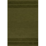 Cotina Modern Bordered Handmade Wool Rug