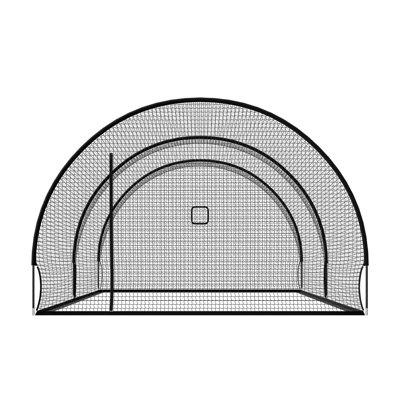 Baseball Batting Cage, 22.2 x 12.1 x 7.9 FT Freestanding Portable Batting Cage, Hitting Cages with 4-Ply Knotless Polyester & Pitching Machine Opening, Battings Cages Netting for Indoor Outdoor