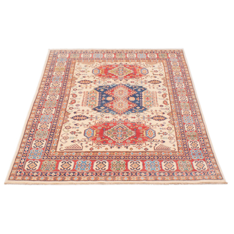 Tapis unique en laine noué à la main 5 pi 7 po x 7 pi 10 po nouvel âge Lauritzen