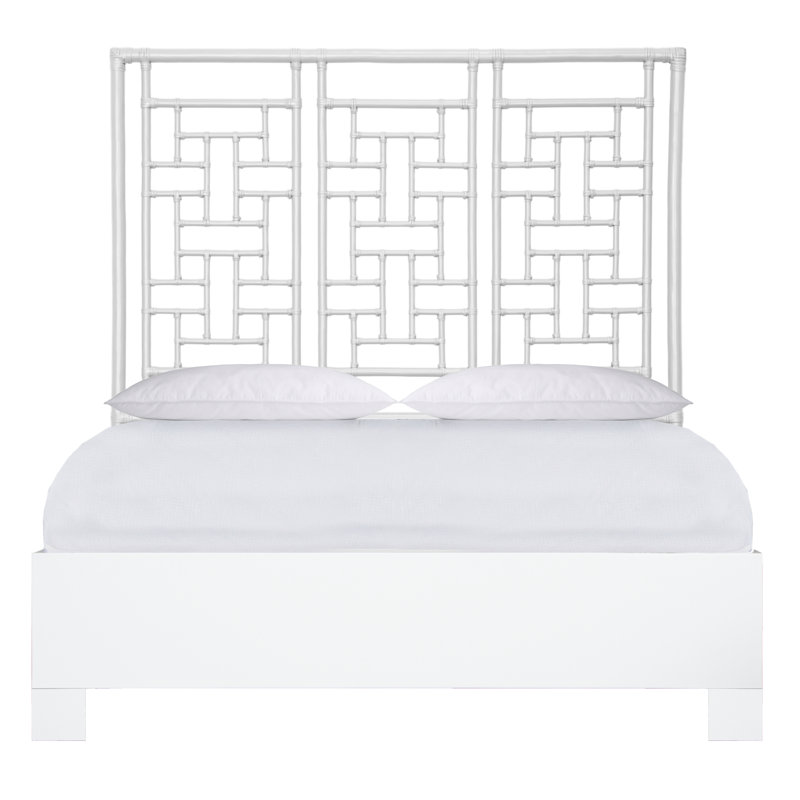 Lit standard Ohana, Blanc, Grand