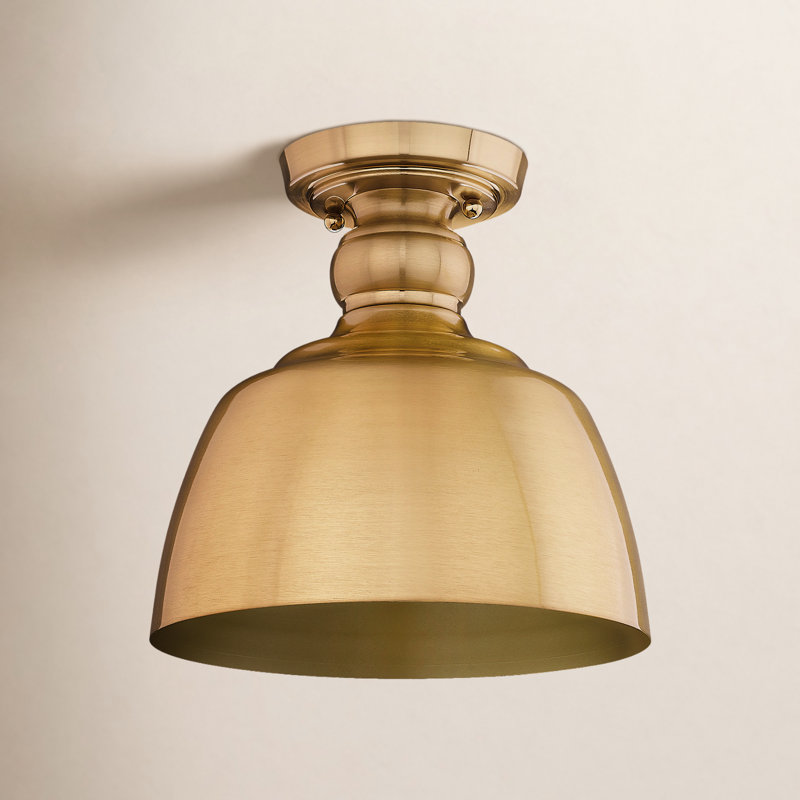 Holmes Flush Mount, Modern Brushed Gold