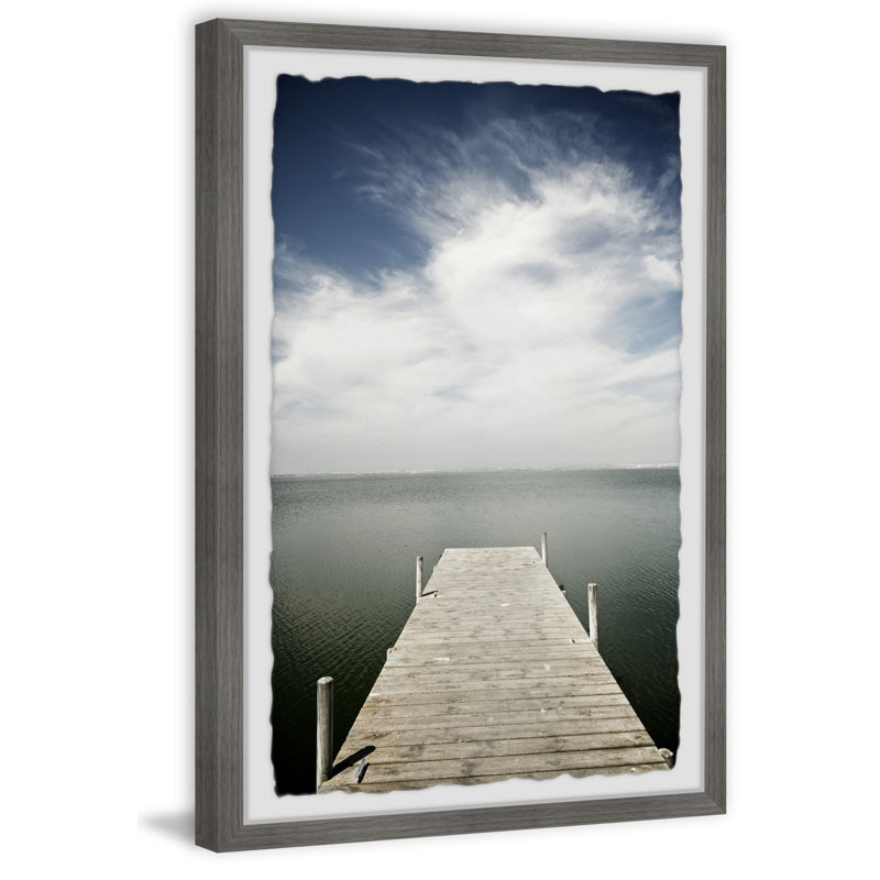 Gloomy Sea - Single Picture Frame Print, 45cm H x 38cm W x 3.81cm D