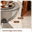 Table d'appoint ronde en acrylique noir transparent de 27 cm de diamètre, avec un joli bol servant de table de rangement et de décoration. Parfait pour le salon, la chambre et le balcon.