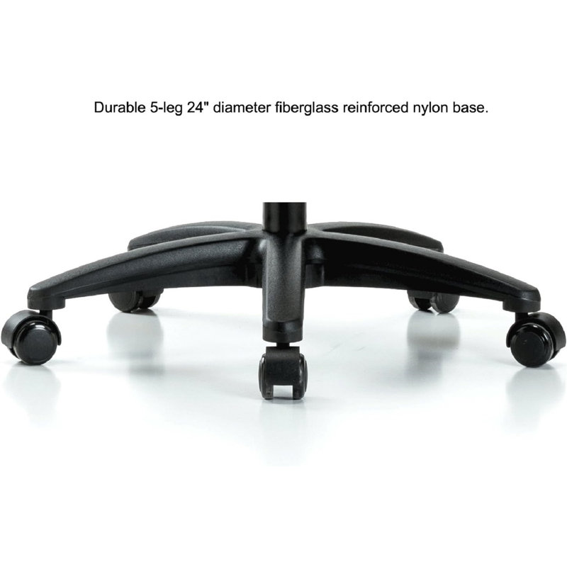 Lippencott PERCH Walter Height Adjustable Exam Stool with Backrest | Desk Height 18.5-24", 41.25" H x 24" W x 24" D