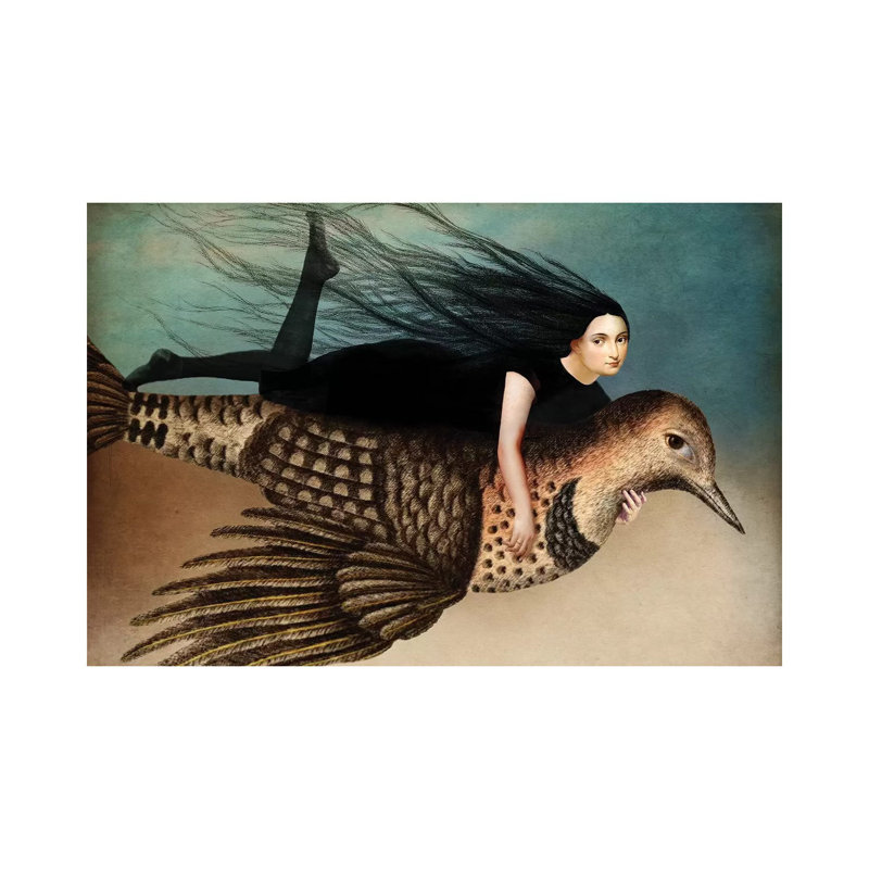 «Back to Earth II» par Catrin Welz-Stein - impression d'art graphique, H 12 po x l 18 po x 1,5 po, Toile tendue, Pas de tapis