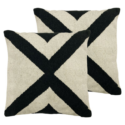 Geometric Square Cushion