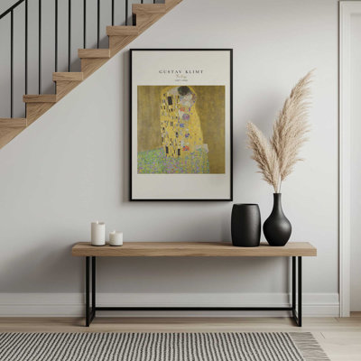 «The Kiss» par Klimt v2, reproduction encadrée