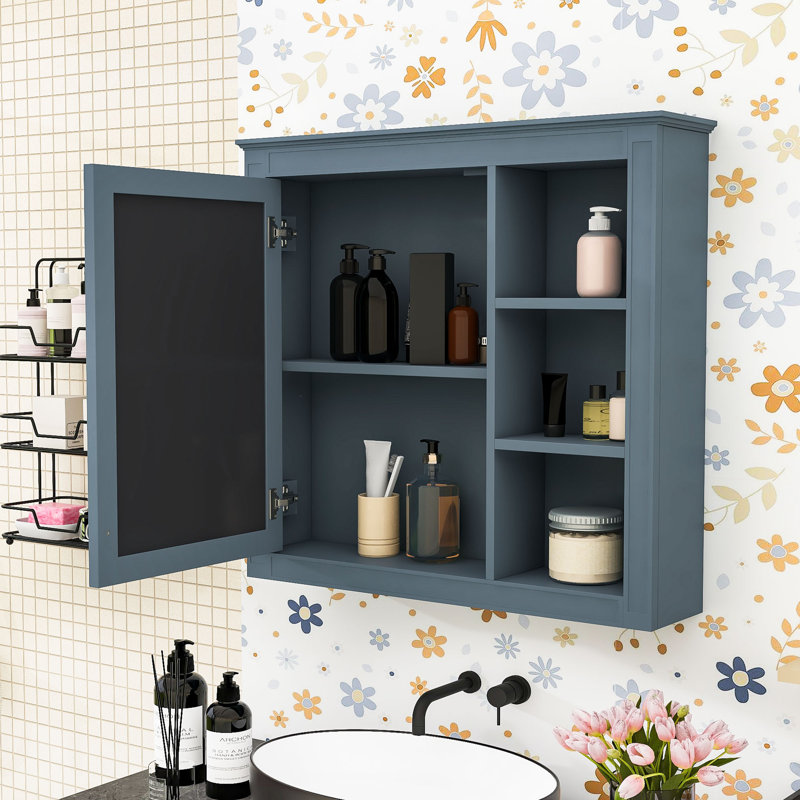 Armoire à pharmacie murale Yazmene, Bleu clair