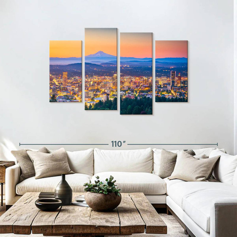 Sireci Tacoma Sunset Skyline, 48" H x 75" W