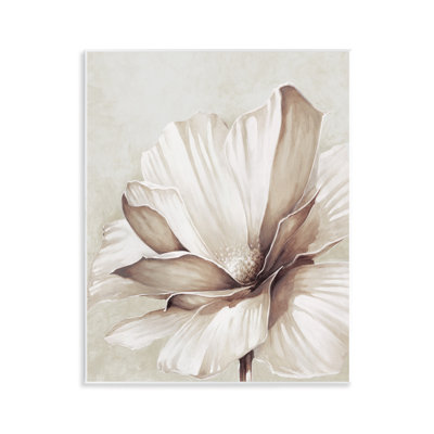 White Flower Petals Wall Plaque Art by Cloverfield & Co.