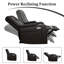 Fauteuil inclinable électrique de 38 po avec compartiment pour accoudoirs, USB et type C (ensemble de 9)