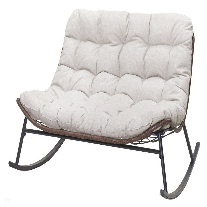 Double chaise berçante Papasan
