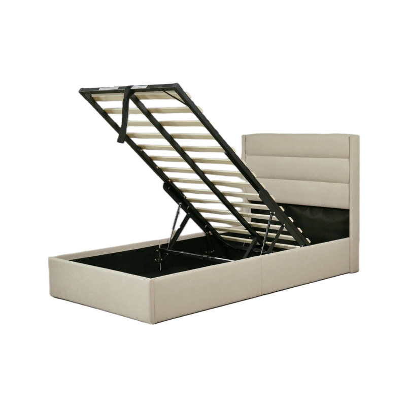  Lit de rangement rembourré Denicolais, Simple, Beige