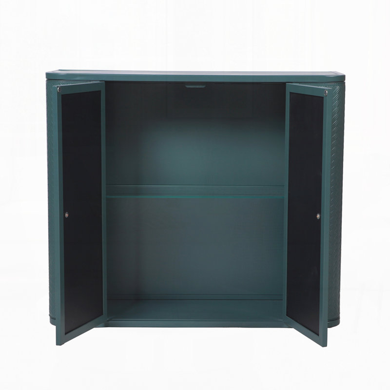 Armoire de salle de bain murale avec miroir, Vert d’armée