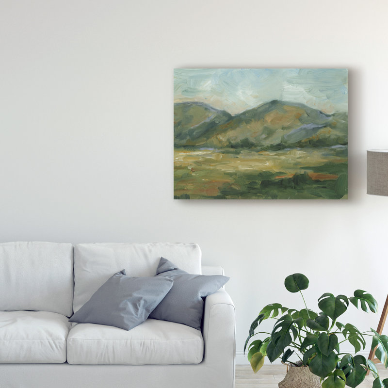 «Impasto Landscape II» par Ethan Harper, reproduction d'art sur toile tendue, H 14 po x l 19 po x P 2 po