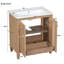 Meuble-lavabo simple 30 po avec plateau en résine Flloyd