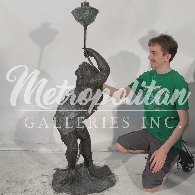 Bronze Whimsical Frog Fountain