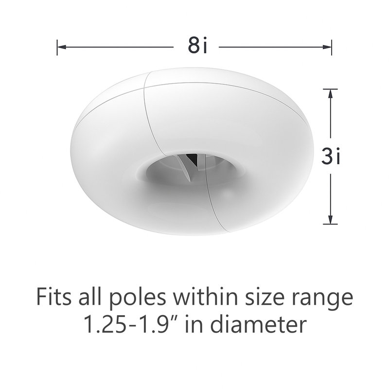 Lima 8” Umbrella Pole Light 
