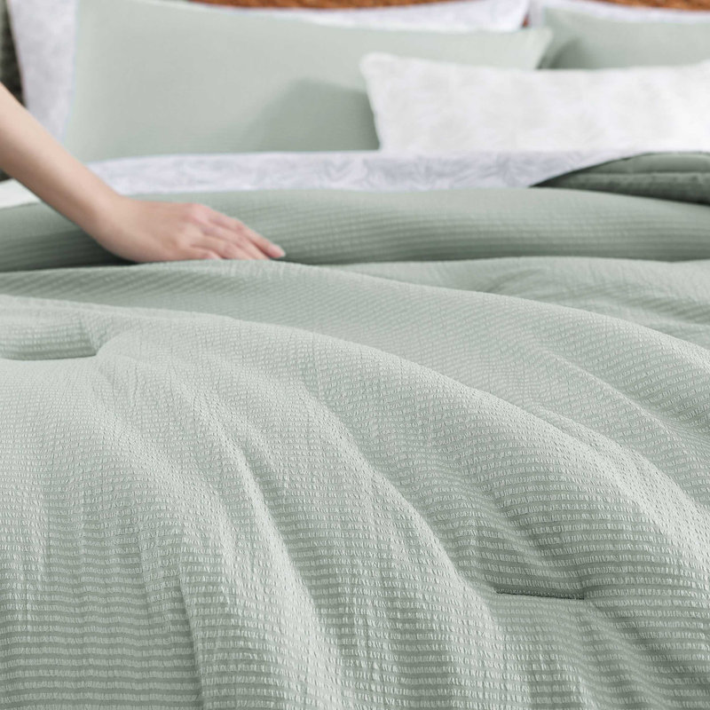 Aubrey Comforter Set, King Comforter + 7 Additional Pieces, Green