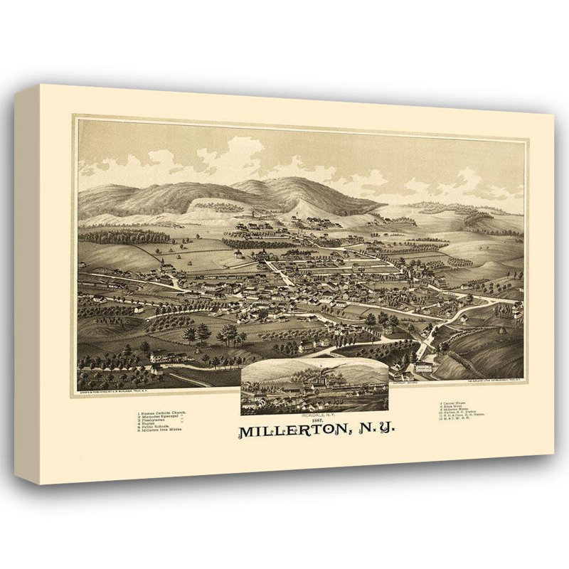 «Red Barrel Studio® Burleigh Gallery», art sur toile tendue: Millerton, New York, Burleigh, 1887