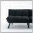 Cream Convertible Folding Modern Sofa Bed With Adjustable Armrest And Backrest For Small Spaces-1074237394