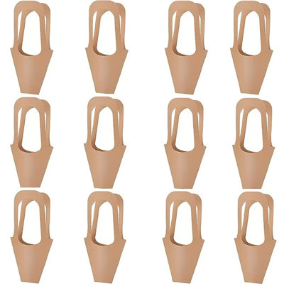 Kraft Paper Flowers Gift Bags with Handle Flowers Bouquet Holder for Birthday Wedding & Party Favors