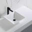 Lavabo vasque carré en acrylique blanc mat 16 po x 16 po Karran Quattro